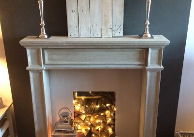 Rectangle hearth for decorative display